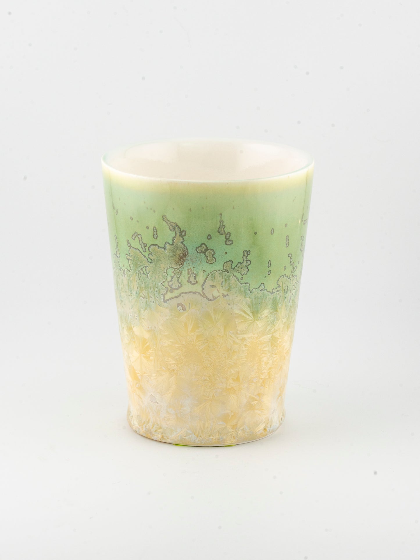 10oz Ceramic Tumbler - Crystalline Glazed Grass Field