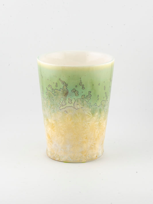 10oz Ceramic Tumbler - Crystalline Glazed Grass Field