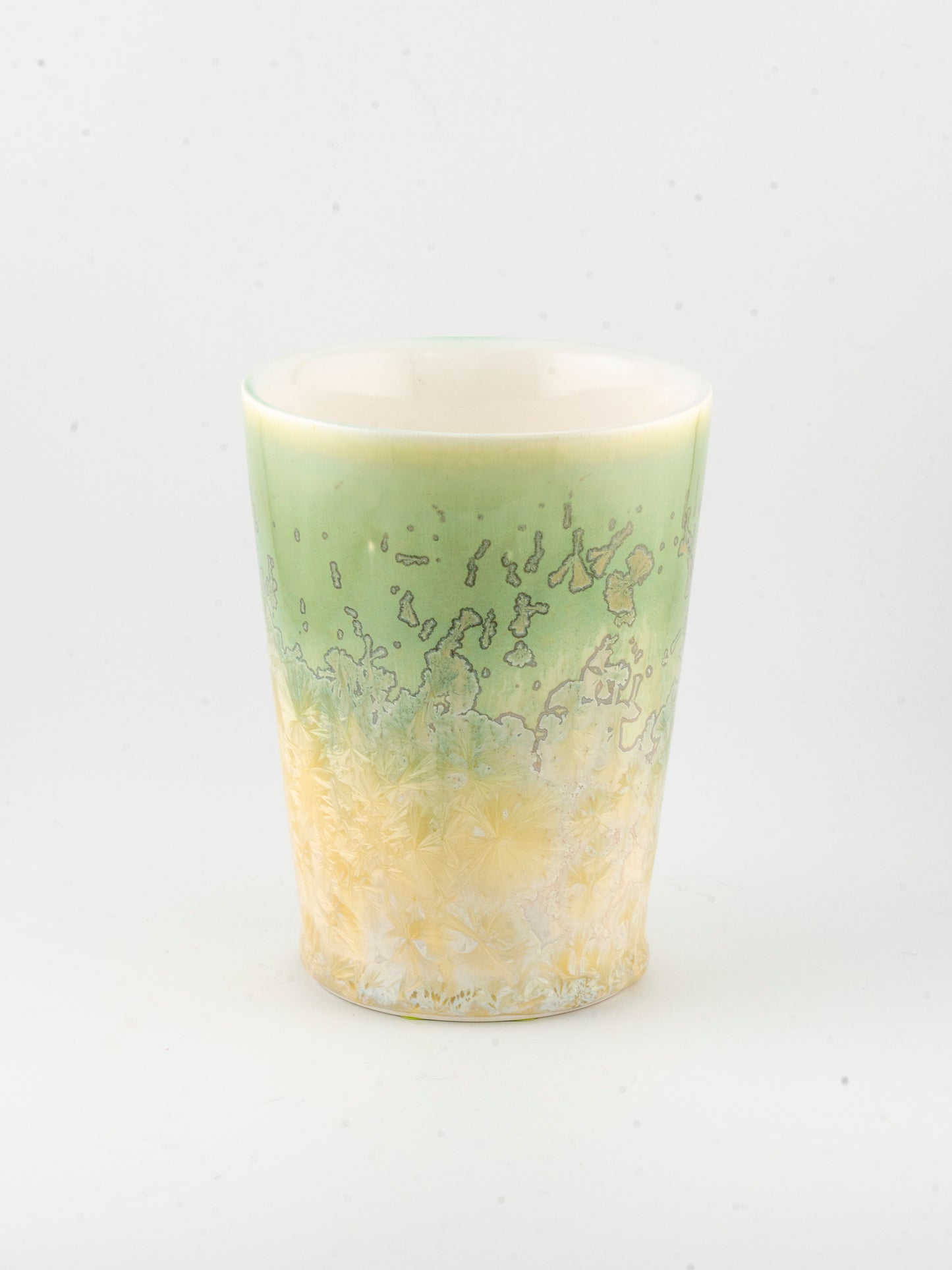 10oz Ceramic Tumbler - Crystalline Glazed Grass Field