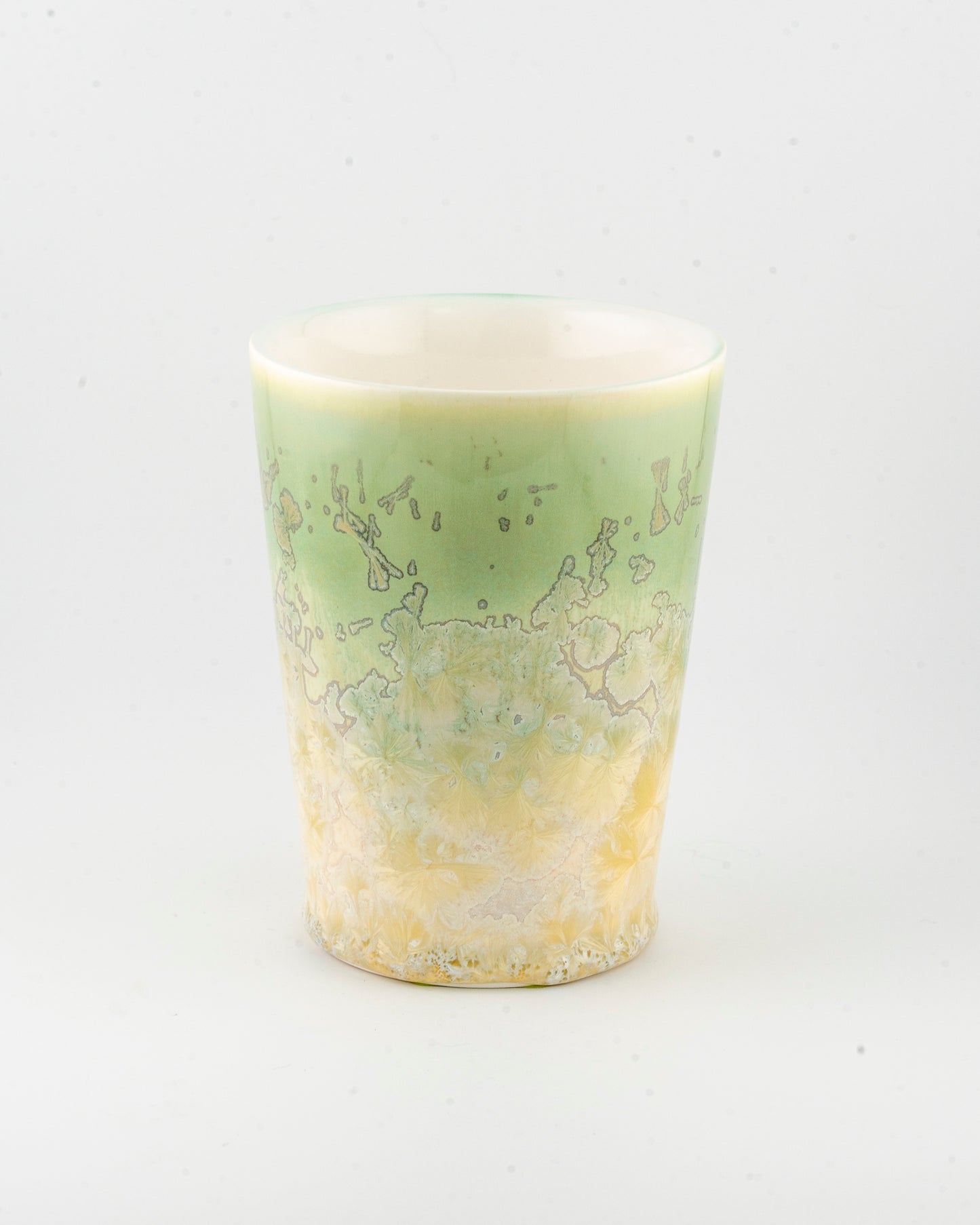 10oz Ceramic Tumbler - Crystalline Glazed Grass Field