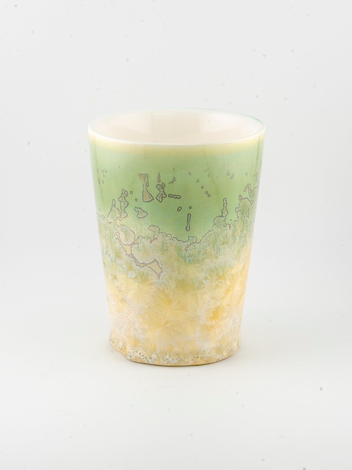 10oz Ceramic Tumbler - Crystalline Glazed Grass Field