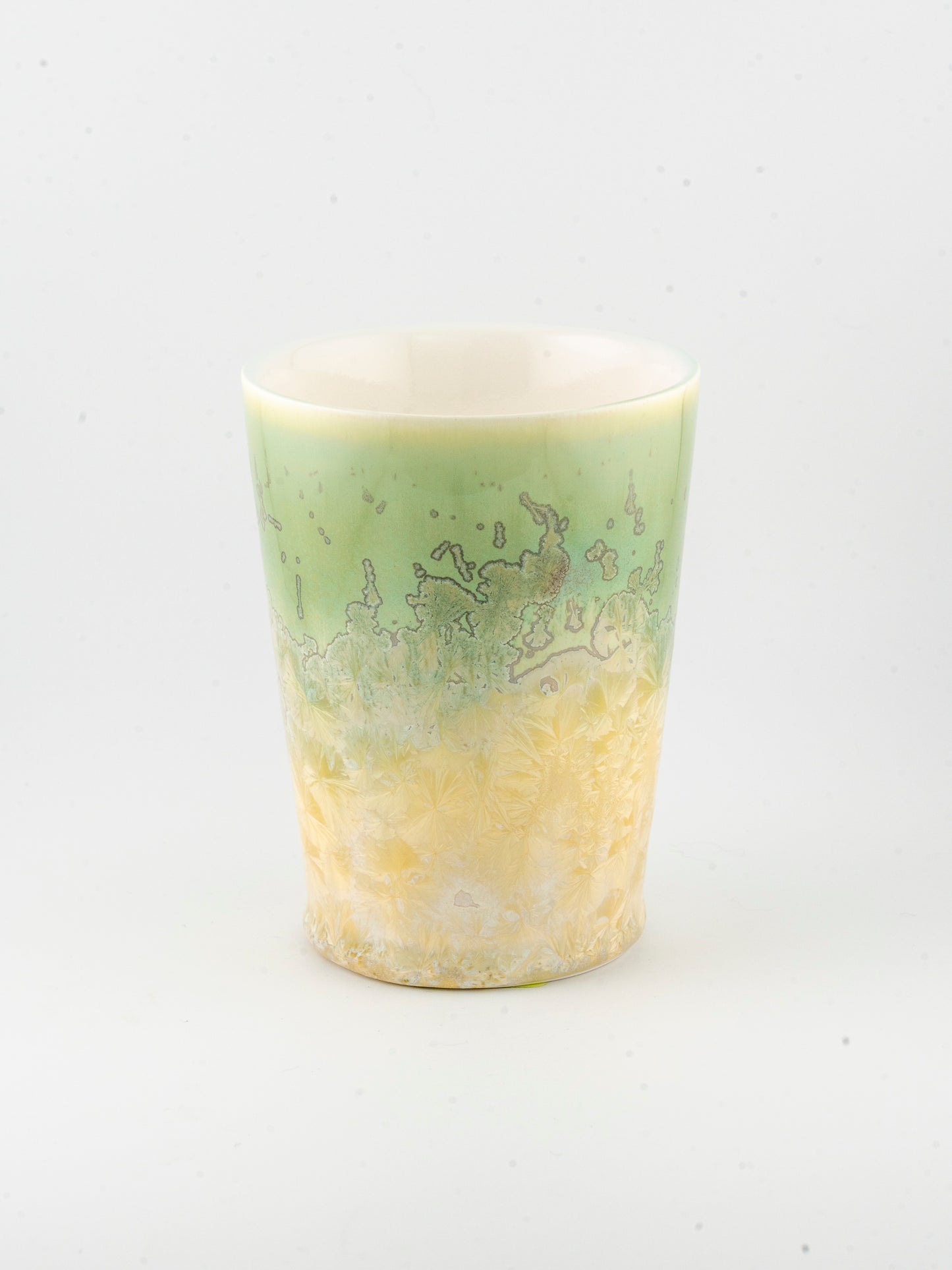 10oz Ceramic Tumbler - Crystalline Glazed Grass Field