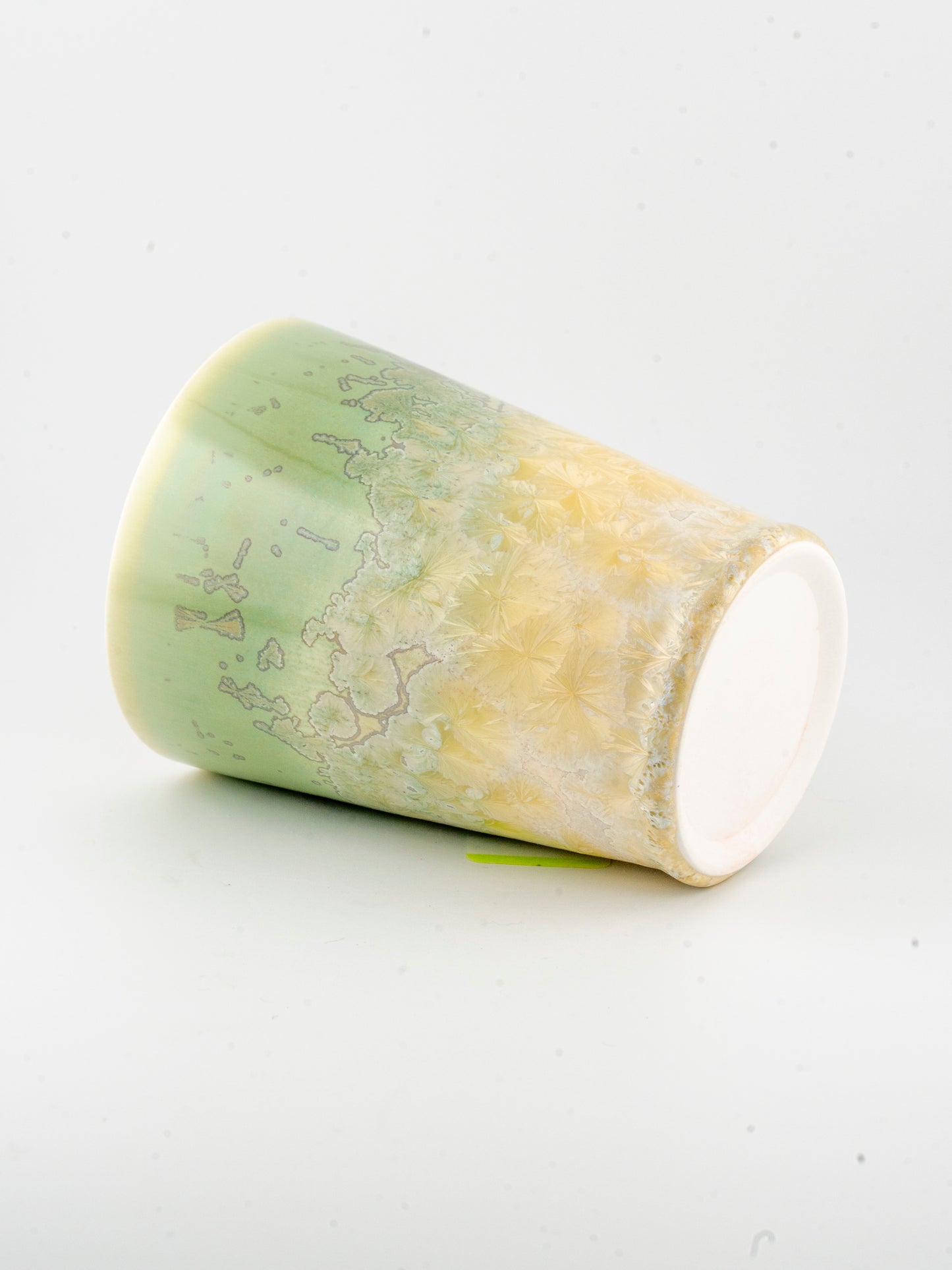 10oz Ceramic Tumbler - Crystalline Glazed Grass Field