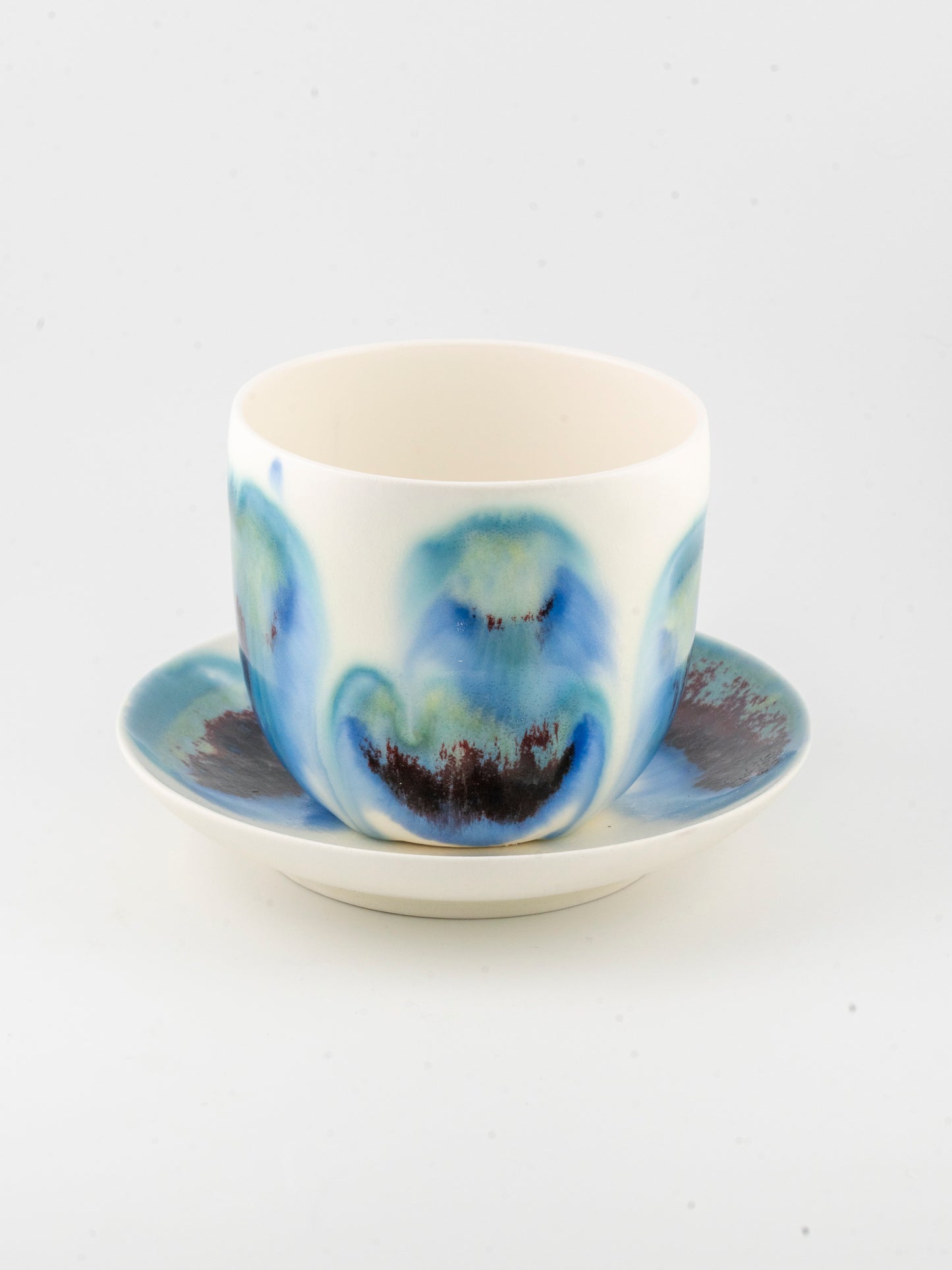 Ceramic Tumbler and Saucer Set