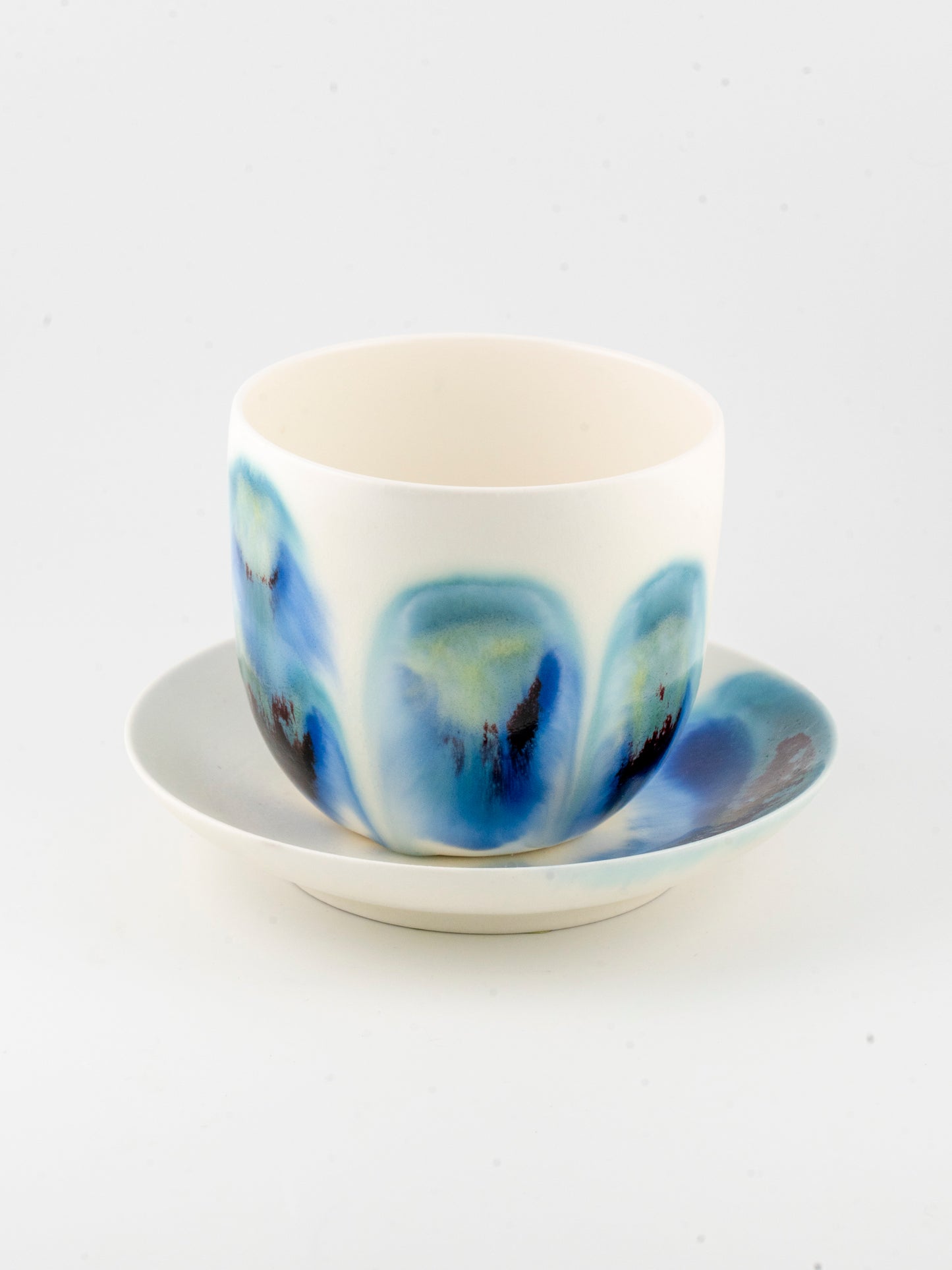 Ceramic Tumbler and Saucer Set